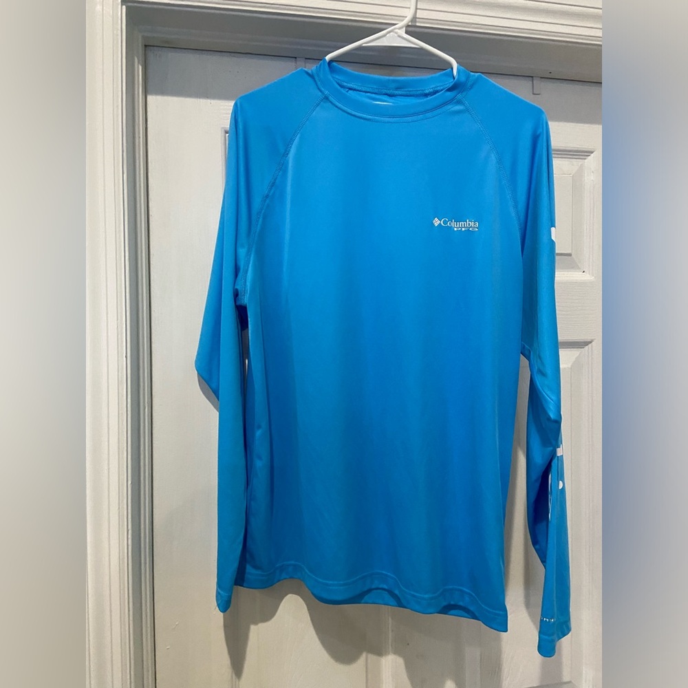 Columbia PFG size S blue long sleeve fishing shirtt